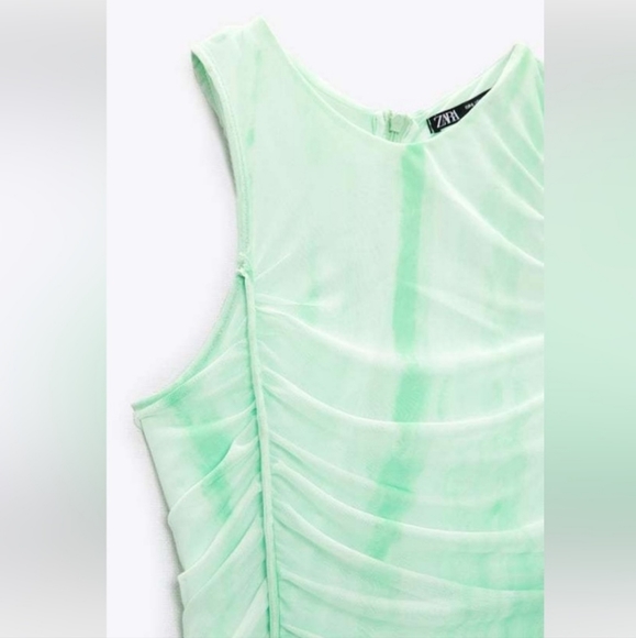 NWT Zara Printed Tulle Dress, Size XXL - Picture 10 of 13